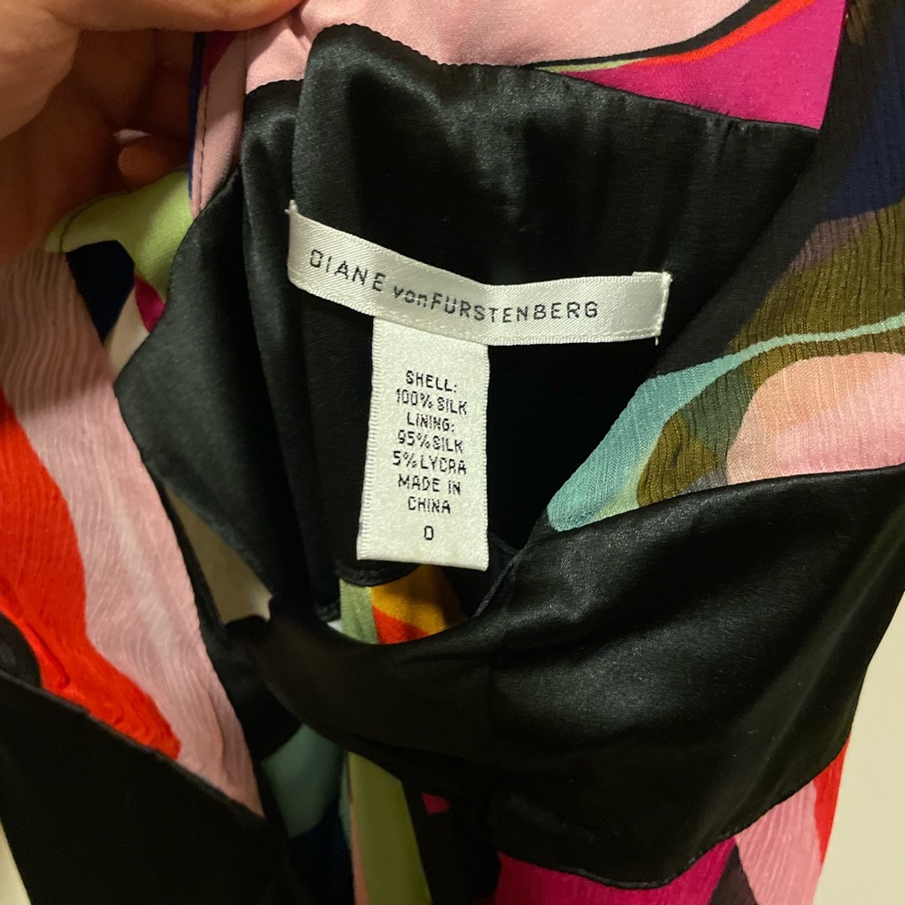 Dvf silk tie dress